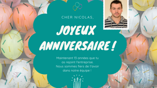 Joyeux anniversaire Nicolas !