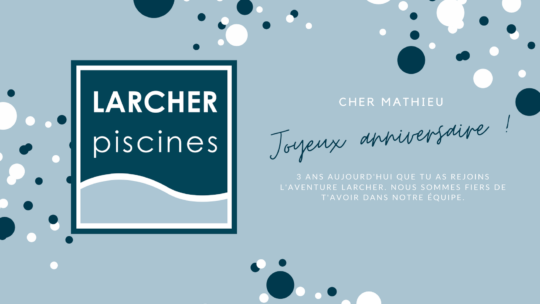 Souhaitons un joyeux anniversaire à Mathieu Larcher !