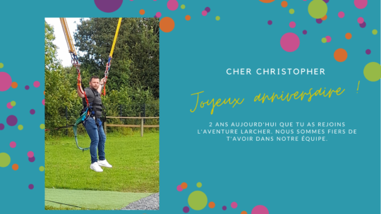 Souhaitons un joyeux anniversaire à Christopher Le baron !