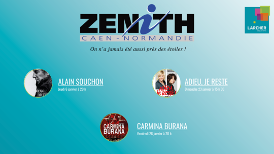 Places de Zénith disponibles pour janvier 2022