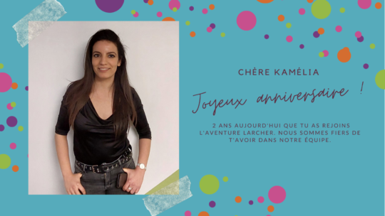 Souhaitons un joyeux anniversaire à Kamélia BELAMRI !