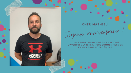 Souhaitons un joyeux anniversaire à Mathieu PERRIER !