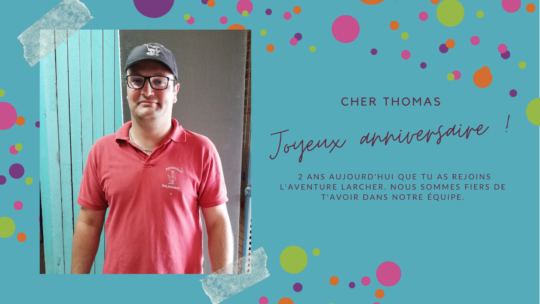 Souhaitons un joyeux anniversaire à Thomas BIDERRE !