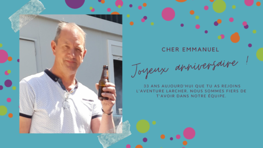 Souhaitons un joyeux anniversaire à Emmanuel LEJEMTEL !