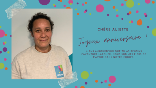 Souhaitons un joyeux anniversaire à Aliette ADRAS !