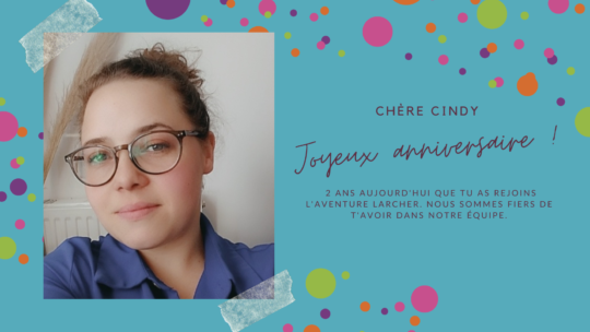Souhaitons un joyeux anniversaire à Cindy LE MARCHAND !