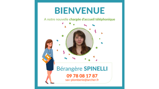 Souhaitons la bienvenue à Bérangère SPINELLI !