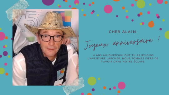 Souhaitons un joyeux anniversaire à Alain LEBRETON !