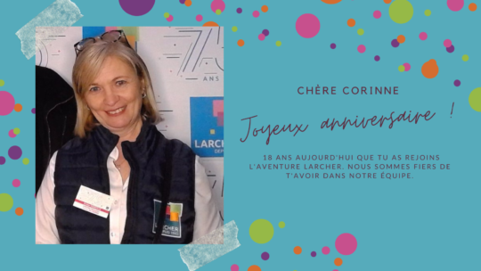 Souhaitons un joyeux anniversaire à Corinne COURVILLE !