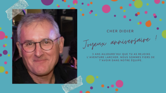 Souhaitons un joyeux anniversaire à Didier TAUPIN !