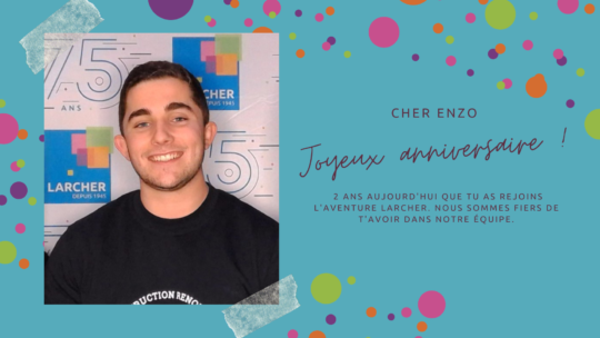 Souhaitons un joyeux anniversaire à Enzo COQUEREL !