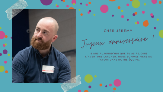 Souhaitons un joyeux anniversaire à Jérémy CHAPRON !