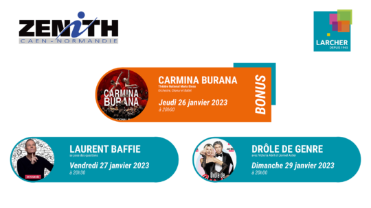 Places de Zénith BONUS disponibles pour CARMINA BURANA !
