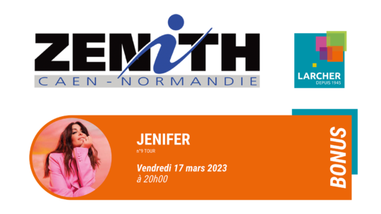 Places de Zénith BONUS disponibles pour JENIFER !