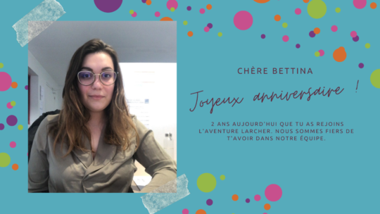 Souhaitons un joyeux anniversaire à Bettina FORTIER !