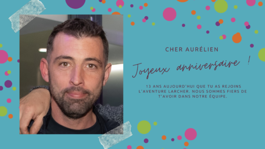 Souhaitons un joyeux anniversaire à Aurélien GOREL !