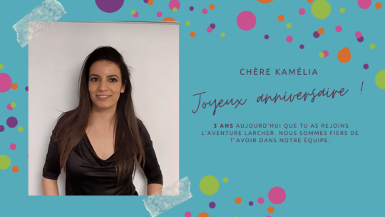 Souhaitons un joyeux anniversaire à Kamélia BELAMRI !